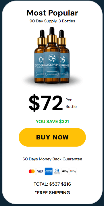 Buy GlycePrime 3 Bottle